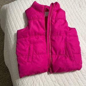 Old Navy Pink Puffer Vest